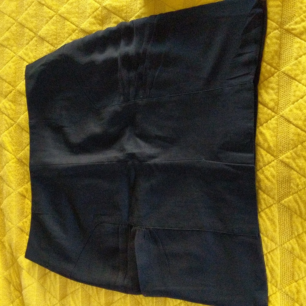 Black mini skirt